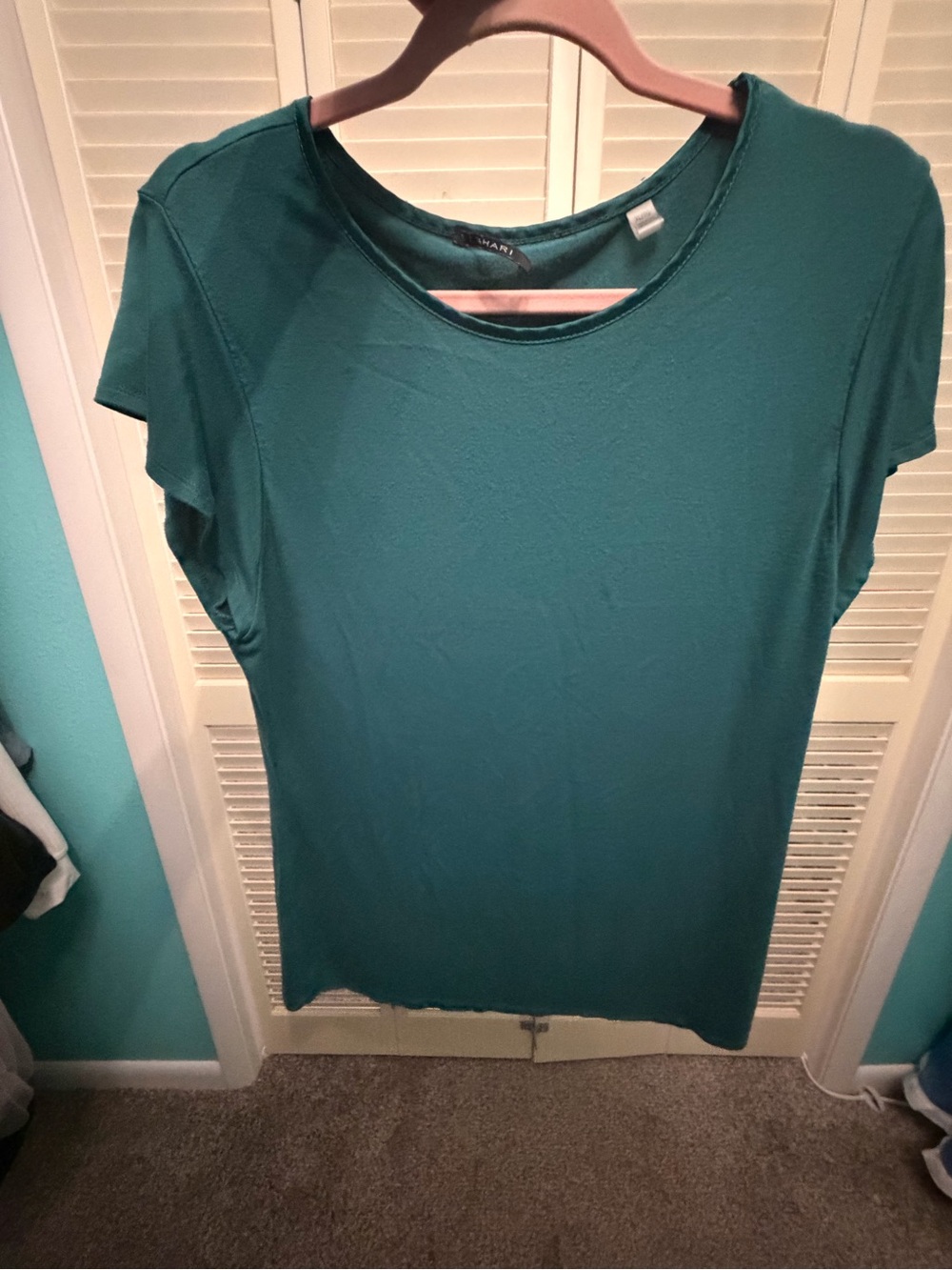 Tahari Emerald Green Knit Top